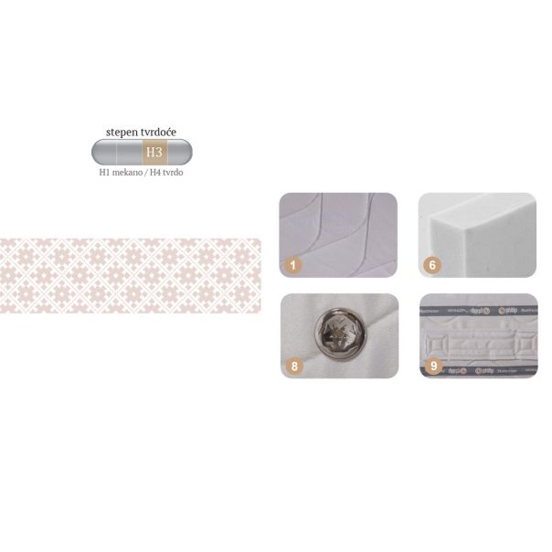 PHILIP Dušek Elegance Relax 160x200cm - 000034