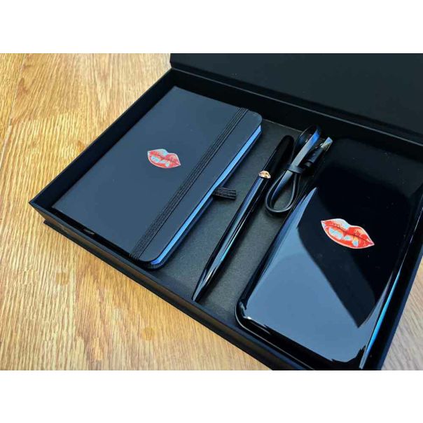 Poklon set rokovnik, olovka i power bank Usne - 16GS102