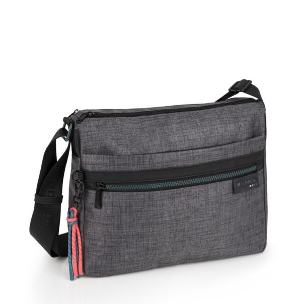 GABOL Ženska torba na rame 30x24x11cm Shani, siva - 16TRZG604019
