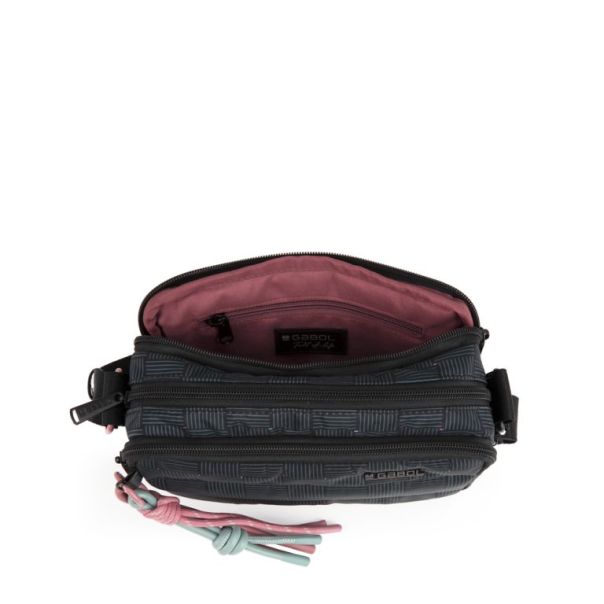 GABOL Ženska torba na rame 21x13x9cm Hanae, crna - 16TRZG604204