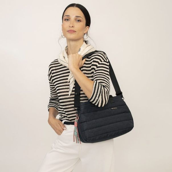 GABOL Ženska torba na rame 30x22x13cm Hanae, crna - 16TRZG604210