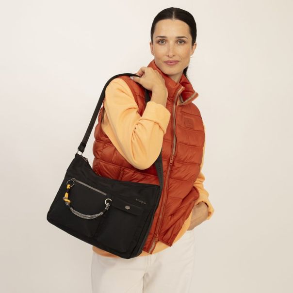 GABOL Ženska torba na rame 33x24x9cm Aisha, crna - 16TRZG604414