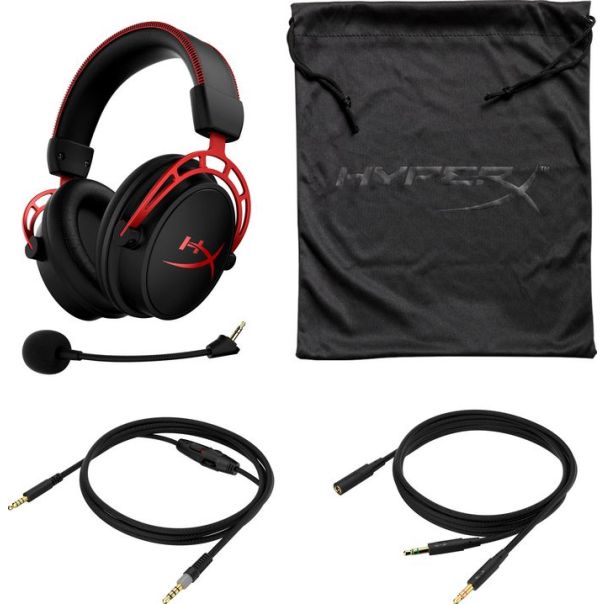 HYPERX Gaming slušalice sa mikrofonom Cloud Alpha, crna/crvena - 4P5L1AM