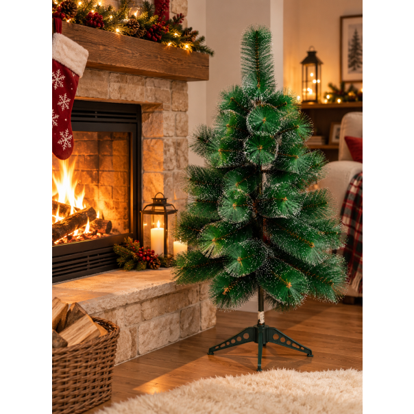 MKS Novogodišnja jelka 90 cm J1 – zeleno-bela, 45 grana - EP3276612