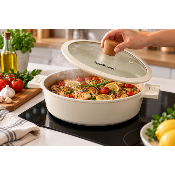 Šerpa 28 cm Haus Roland HR178-4 sa poklopcem - EP3276696