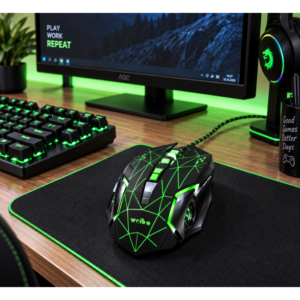 Gejmerski miš Weibo S200 RGB 3200 DPI - EP3315164