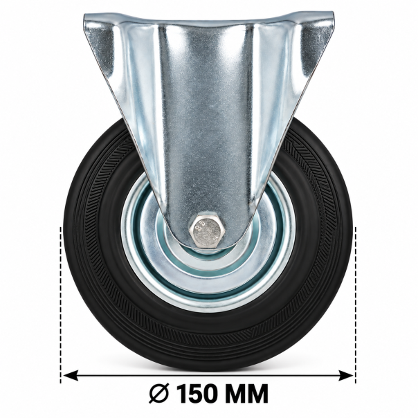 MKS Fiksni točak sa montažnom pločicom 150 mm F-150 - EP3315152