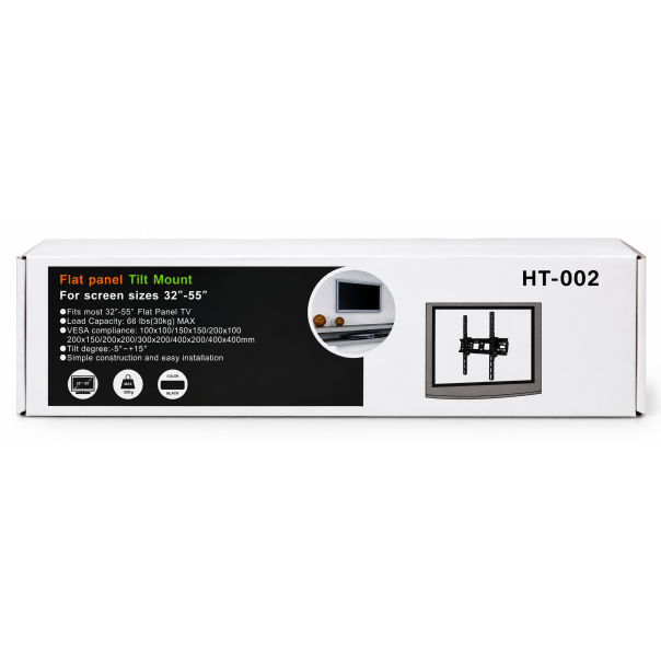 MKS Zidni nosač za TV 32–55 inča HT-002 – podesivi nagib, do 30 kg - EP3315383