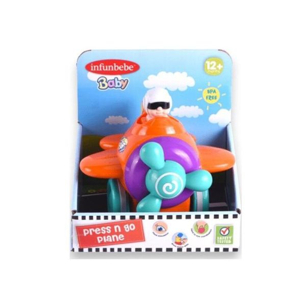 INFUNBEBE Igračka za bebe Press n go avion - PL7000