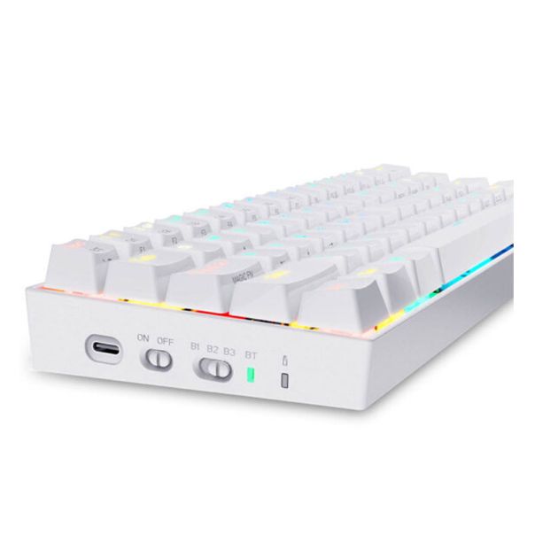 Draconic K530 PRO RGB Mechanical Gaming Keyboard, 2.4G,BT, 60% White - EP2939786