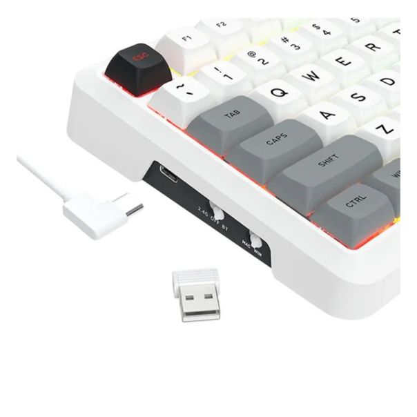 Bragi Pro K688 Wired/2.4G/BT Mechanical Keyboard White - EP3021358