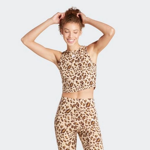 ADIDAS Majica bez rukava essentials animal-print crop tank top W - IR9310