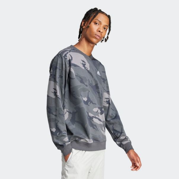 ADIDAS Duks m bl camo crw M - IS2019
