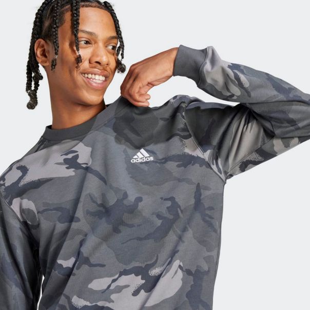 ADIDAS Duks m bl camo crw M - IS2019