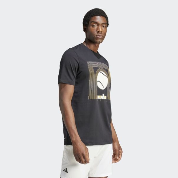 ADIDAS Majica kratak rukav aeroready tennis arc de ball graphic tee M - IS2415