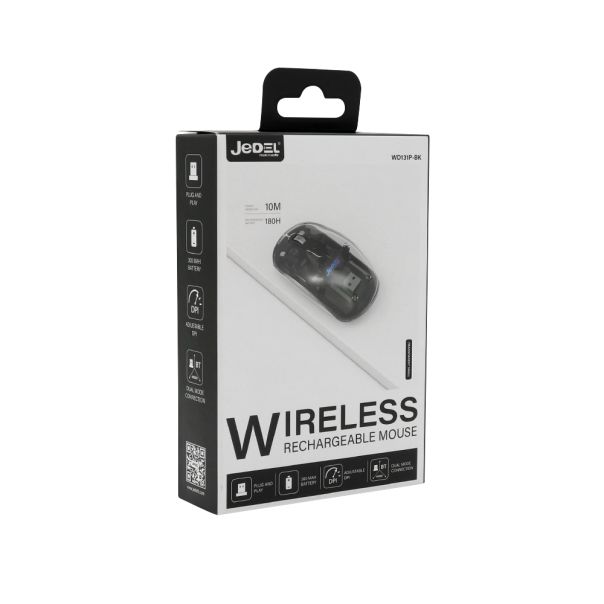 Miš bezicni Dual Modes 2in1 WD131P crni JEDEL - EP2939064