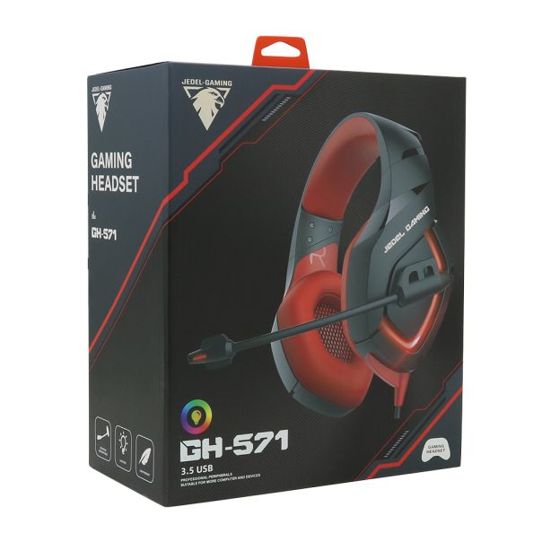 Slušalice gejmerske COLORFUL za mikrofonom  GH571 crne JEDEL - EP2939900