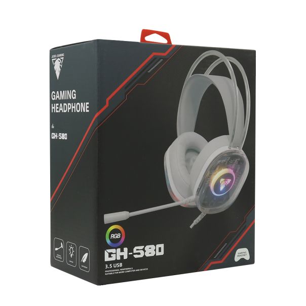 Slušalice gejmerske RGB za mikrofonom  GH580 sive JEDEL - EP2939906