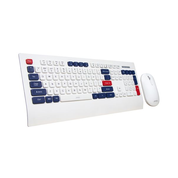 Tastatura bezicna i miš bezicni WS671 belo-plava JEDEL - EP2943472