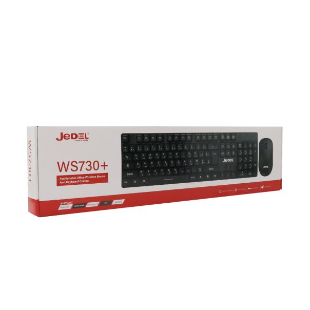 Tastatura bezicna i miš bezicni WS730+ crna JEDEL - EP2942407