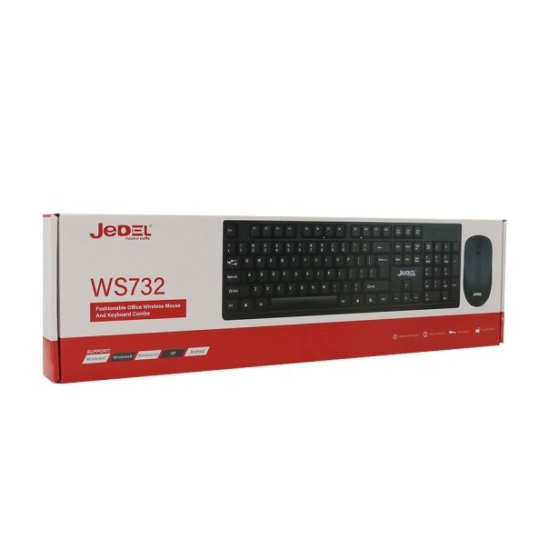 Tastatura bezicna i miš bezicni WS732 crna JEDEL - EP2938842
