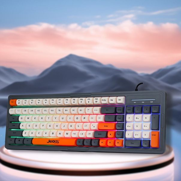 Tastatura gejmerska LED Light Keyboard K32C crna JEDEL - EP2939915