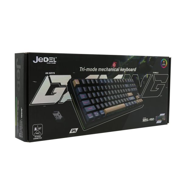 Tastatura mehanička - Triple mode (Bluetooth, wireless, wired) WKL-102 crna JEDEL - EP2939933