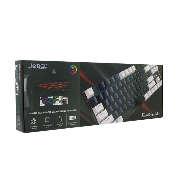 Tastatura mehanička KL-95D crno-bela JEDEL - EP2939942
