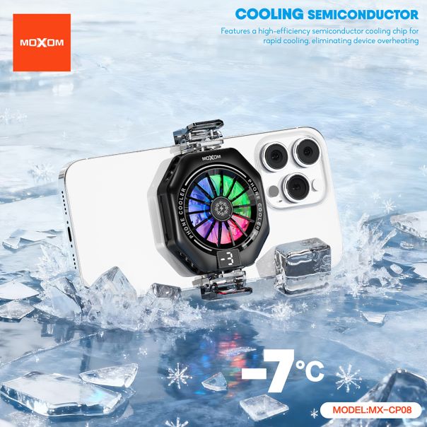 Cooler za mobilni telefon MOXOM MX-CP08 crni - EP3159971