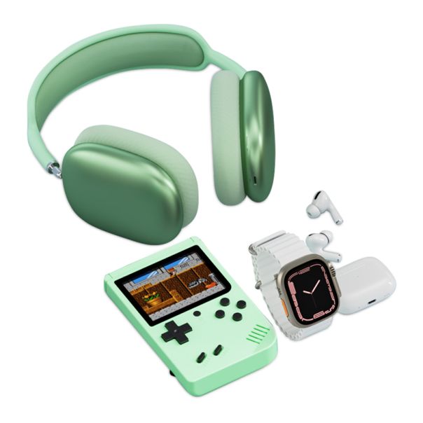 KARLER BASS K13-Combo set (smart watch, konzola, TWS / AirPods Max Bluetooth slusalice ) zelena - EP3150043