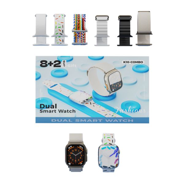 KARLER BASS K10-Combo set (2 x smart watch, 8 narukvica ) beli - EP3150025