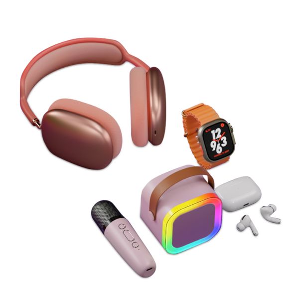 KARLER BASS K16-Combo set (smart watch, zvucnik, Slusalice Bluetooth) pink - EP3150046