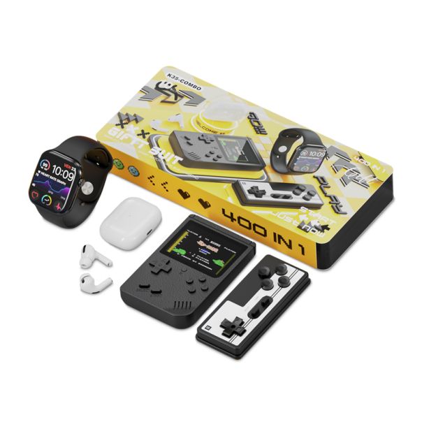 KARLER BASS K35-Combo set (smart watch, konzola sa kontrolorom, Slusalice AirPods Pro 2) crni - EP3150058