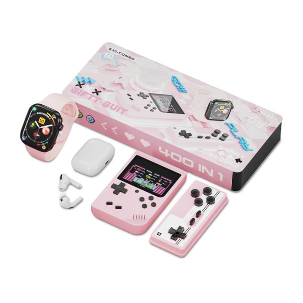 KARLER BASS K35-Combo set (smart watch, konzola sa kontrolorom, Slusalice AirPods Pro 2) roze - EP3150064