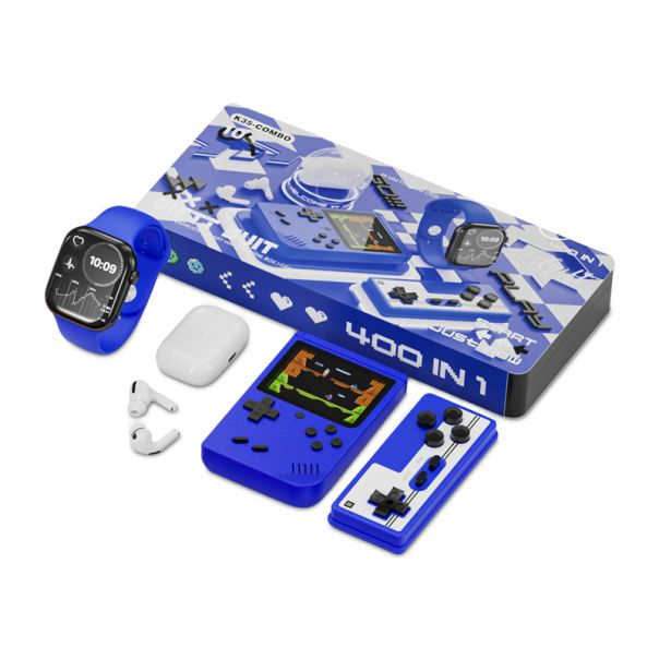 KARLER BASS K35-Combo set (smart watch, konzola sa kontrolorom, Slusalice AirPods Pro 2) plava - EP3150061