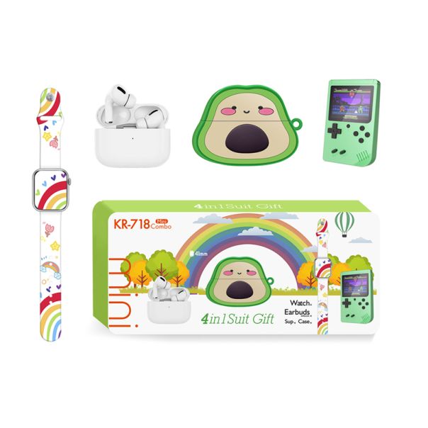 KARLER BASS K718-set (mini watch, konzola, TWS Bluetooth Slusalice + futrola za slusalice Avocado) - EP3150067