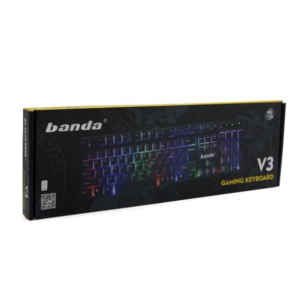Tastatura gejmerska zicna crna V3 BANDA - EP2942097