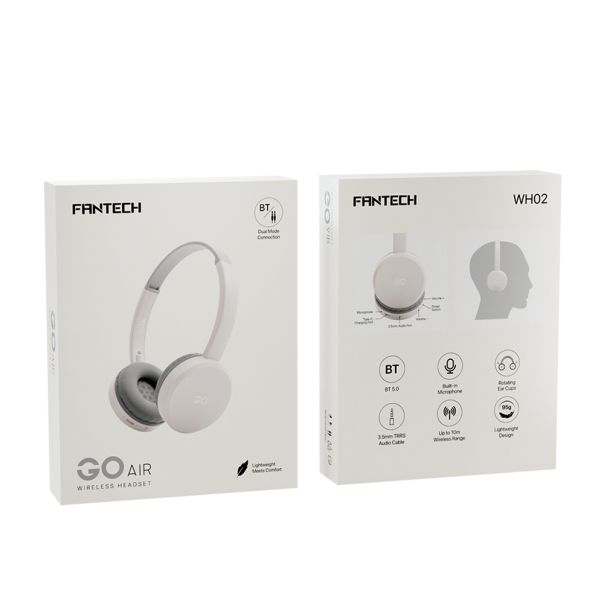 Slušalice bezicne GO AIR WH02 sive FANTECH - EP2900235