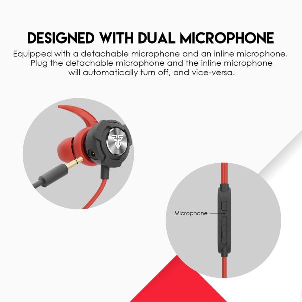 Slušalice handsfree SCAR II EG5 crvene FANTECH - EP2921308