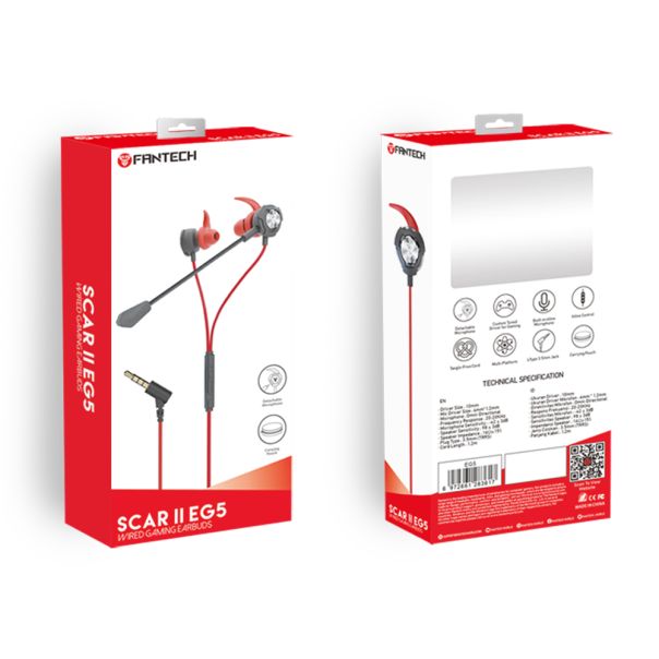 Slušalice handsfree SCAR II EG5 crvene FANTECH - EP2921308