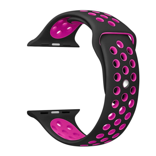 Narukvica za Apple Watch Sport Silicone Strap black rose S/ M 38/ 40/ 41 mm - 031780-1