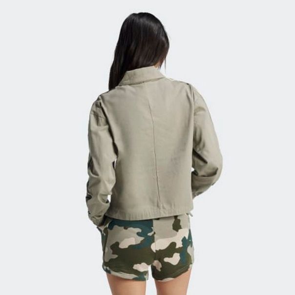 Adidas Duks essentials camo printed 3s  twill coach jacket W - IY1689