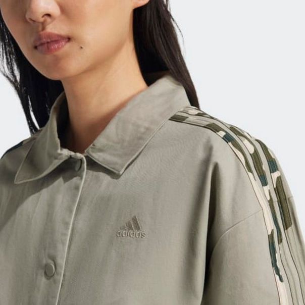 Adidas Duks essentials camo printed 3s  twill coach jacket W - IY1689