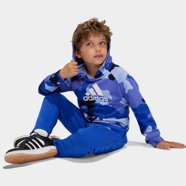 ADIDAS Trenerka essentials allover print hoodie set kids  BT - IY4301