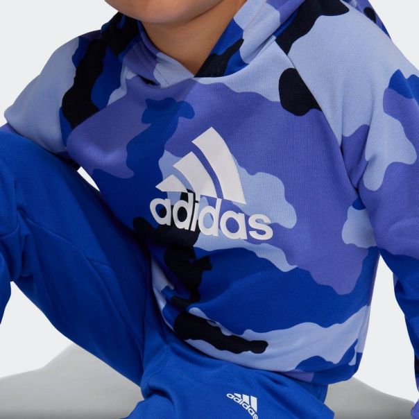 ADIDAS Trenerka essentials allover print hoodie set kids  BT - IY4301