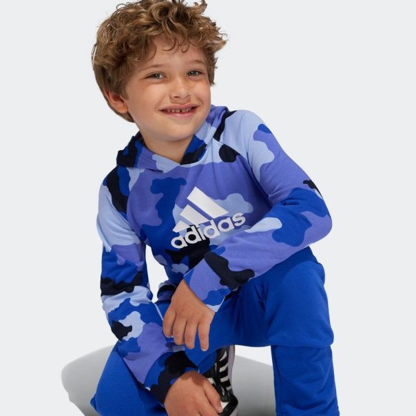 ADIDAS Trenerka essentials allover print hoodie set kids  BT - IY4301
