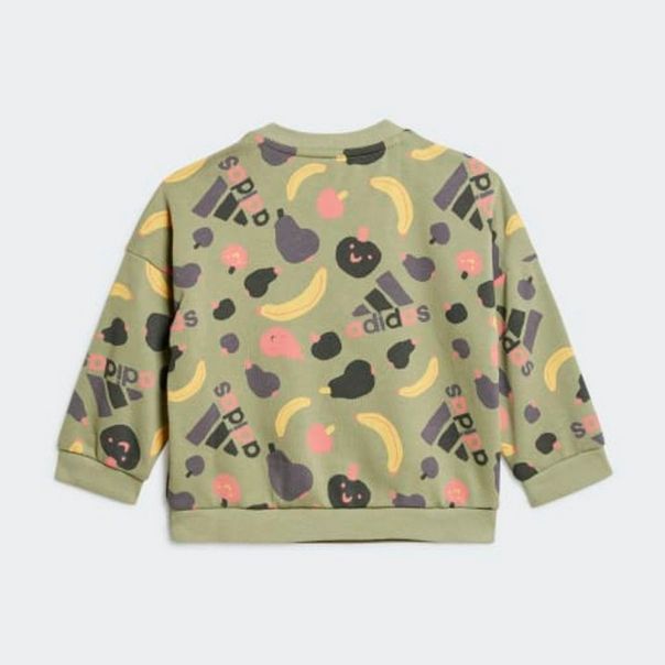 ADIDAS Trenerka essentials allover print jogger set kids BT - IZ4958