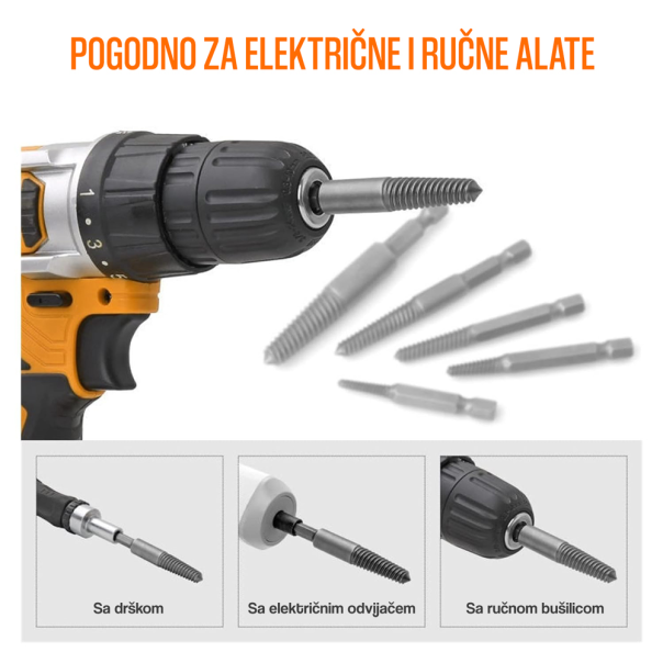 Izvijac ostecenih šrafova set - 209767-1