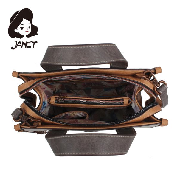 JANET FLOWERY CITY Tašna damska J-001B  28x14x25 - J-001B NS34286