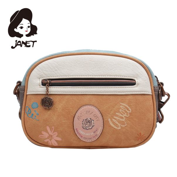 JANET FLOWERY CITY Tašna damska  J-002C 2025 24x10x21 - J-002C NS34282
